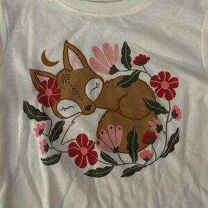 Toddler Long Sleeve Shirt With Deer Design - 4T